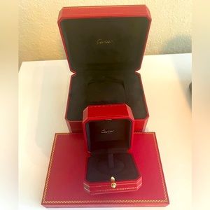 Cartier Watch, Ring, Necklace Boxes